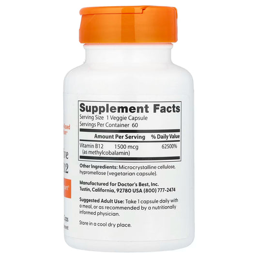 Doctor's BEST La vitamine B12 entièrement active