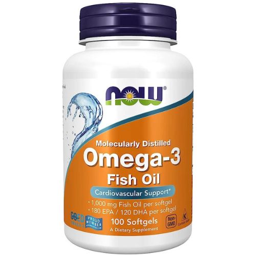Omega-3 Fish Oil de NOW, 1000mg -- 100 Softgels