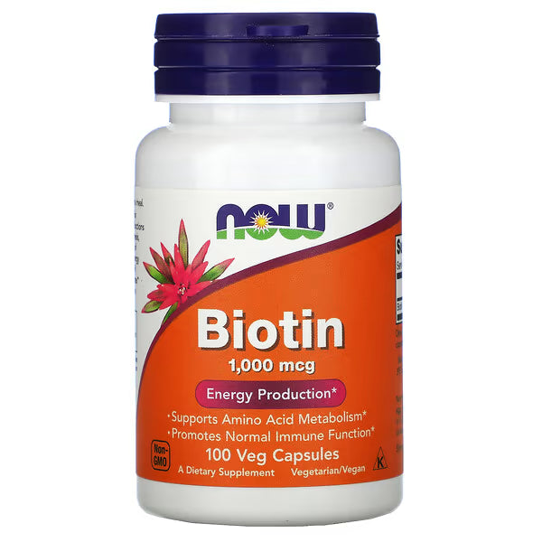 Biotin de NOW, 1000mcg - 100 Capsules